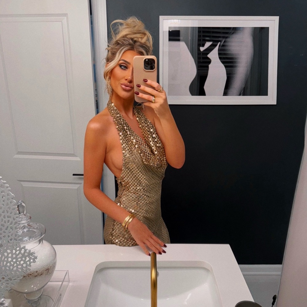 Zara Sequin Dress ✨🤍